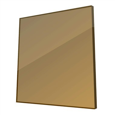 Bronzen acrylplaat op maat gesneden