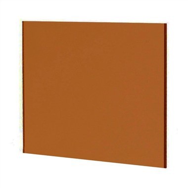 Bronzen en grijze plexiglas platen