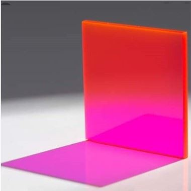 Fluorescerende plexiglas platen